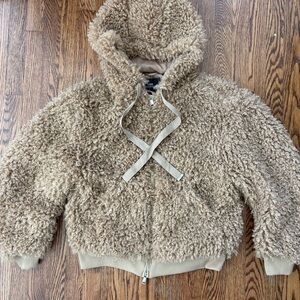 Urban Outfitters Teddy Jacket - Beige/Tan